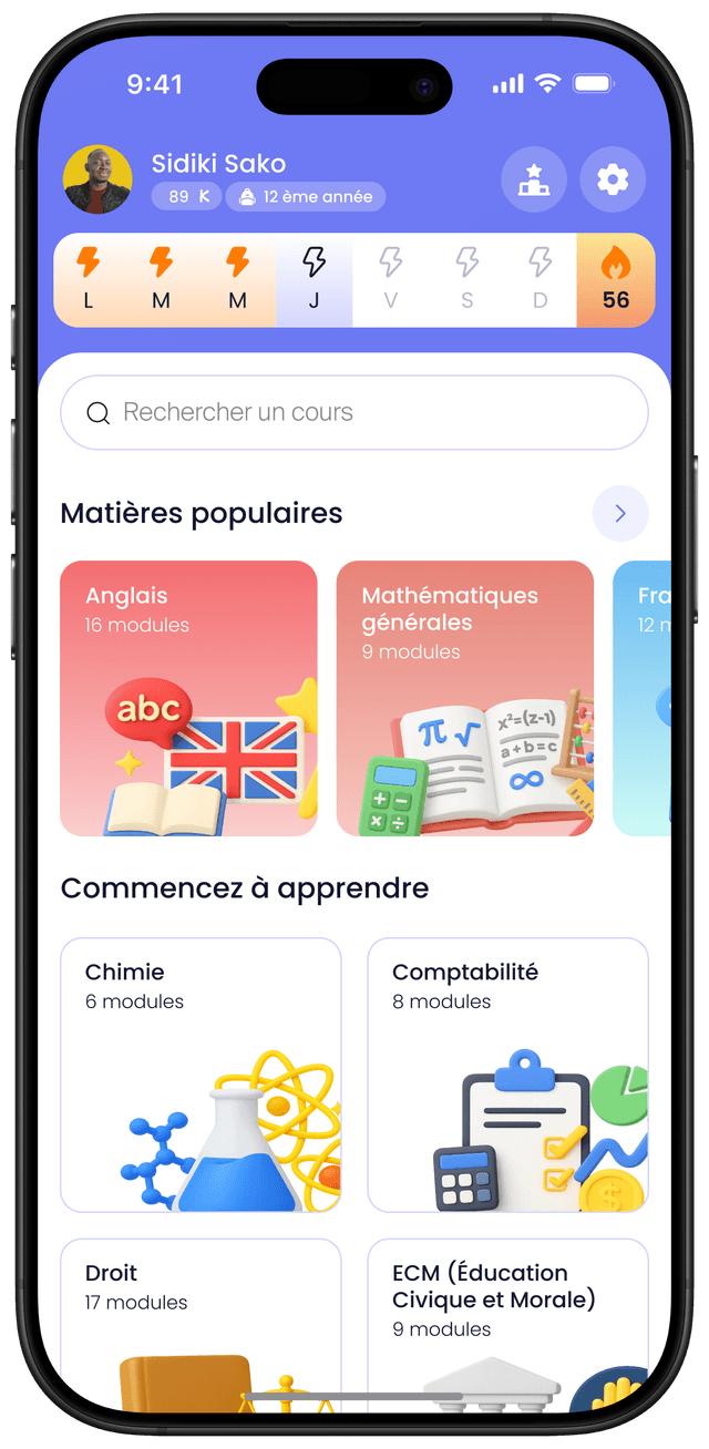 Ecran principal Akademia